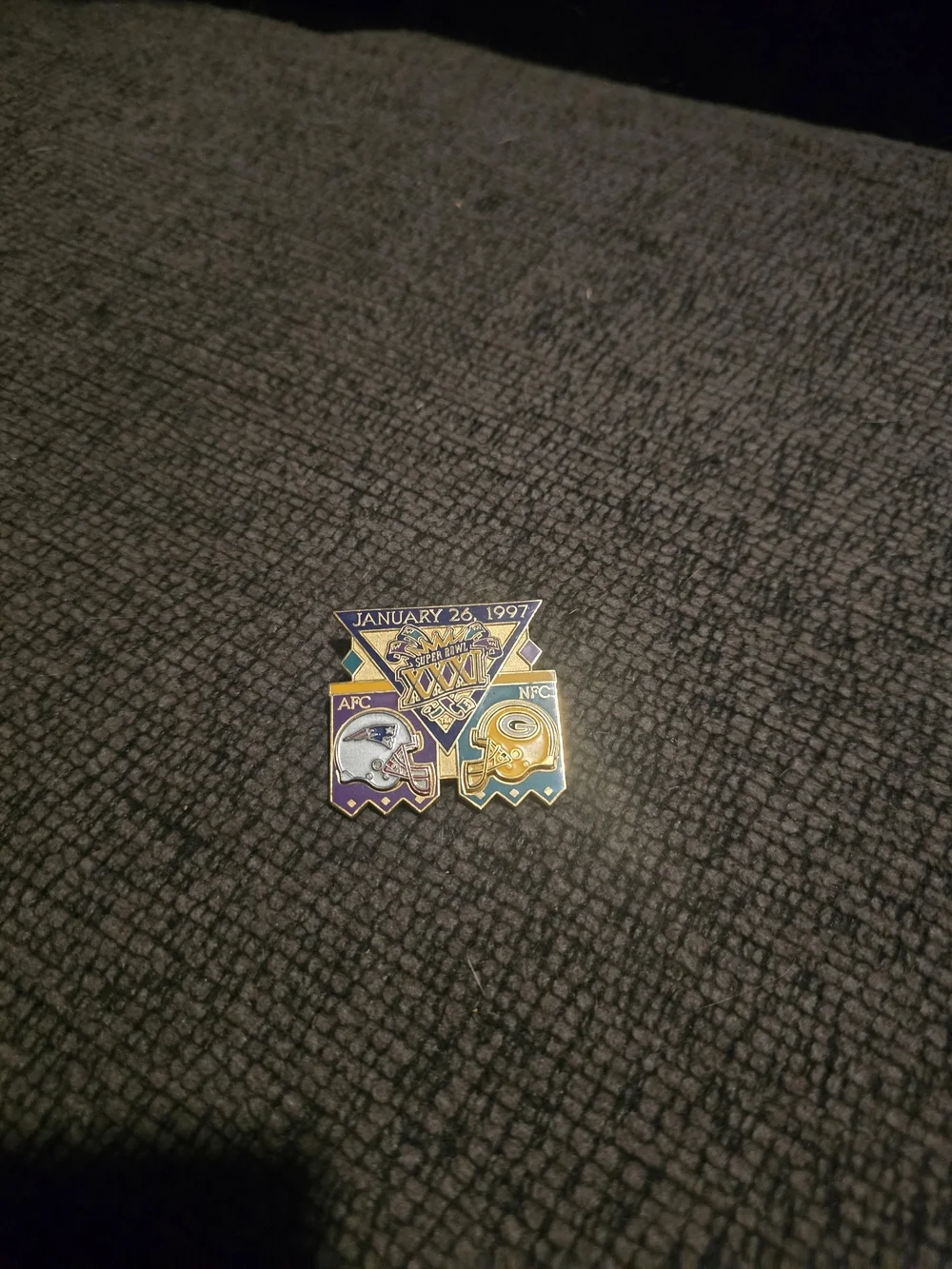 Peter David | Collectible NFL Super Bowl XXXI Pin - Patriots Vs Packers